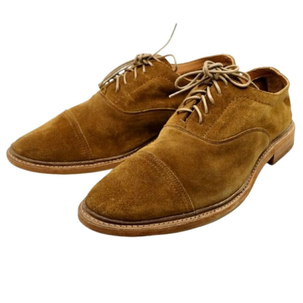 FRYE~Paul Bal~Men's Oxford Lace up Shoes Tan Suede Leather SIZE 12D